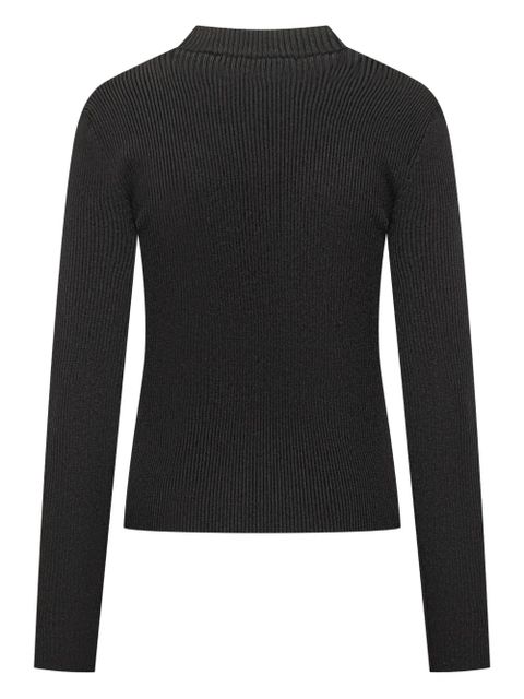 Givenchy ribbed logo-jacquard sweater - Black - zdjęcie produktu nr 2