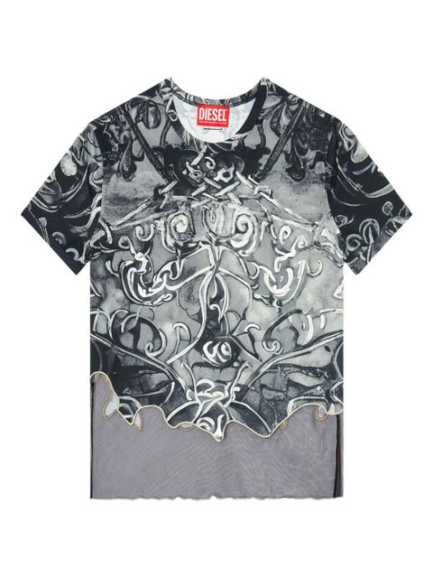 Diesel T-Inlay T-Shirt - Black - zdjęcie produktu nr 1