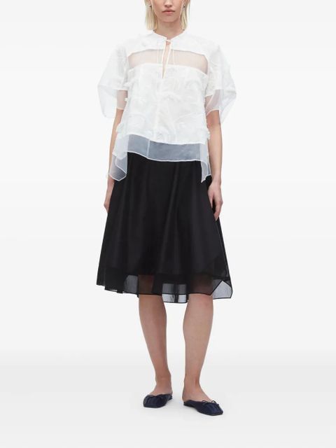 3.1 Phillip Lim floral-embroidered layered blouse - White - zdjęcie produktu nr 2