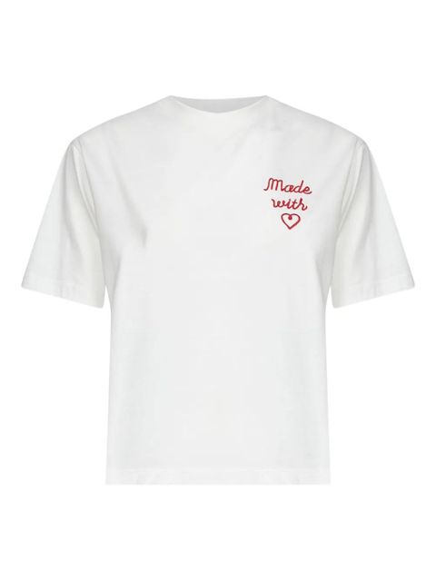 Weekend Max Mara embroidered cotton T-shirt - White - zdjęcie produktu nr 1