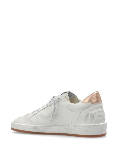 Golden Goose Ball Star distressed leather sneakers - White