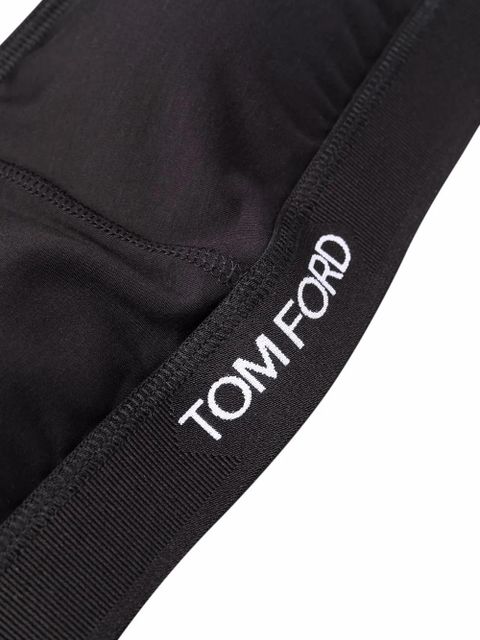 TOM FORD logo embroidered bandeau bra - Black - zdjęcie produktu nr 2