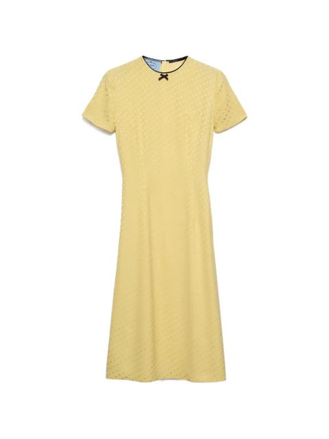 Prada polka-dot satin dress - Yellow - zdjęcie produktu nr 1