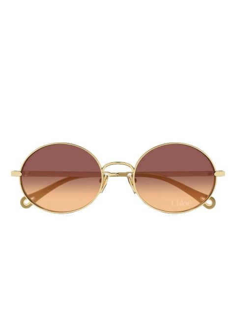 Chloé Eyewear CH0326S round frame sunglasses - Gold - zdjęcie produktu nr 1