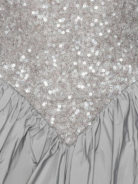 ROTATE BIRGER CHRISTENSEN sequin-embellished bubble mini dress - Grey