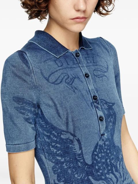 Diesel M-Fenny denim button-up dress - Blue