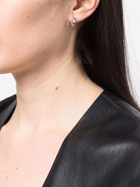 Missoma ridge hoop huggies - Silver