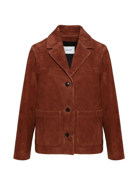 Yves Salomon button suede jacket - Brown - zdjęcie produktu nr 1