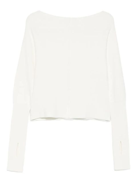 Aya Muse off-shoulder knitted top - White - zdjęcie produktu nr 1