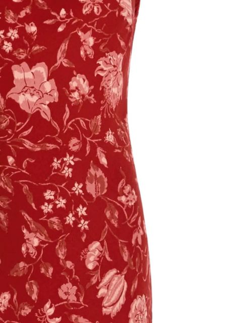 Reformation floral-pattern sleeveless dress - Red - zdjęcie produktu nr 2