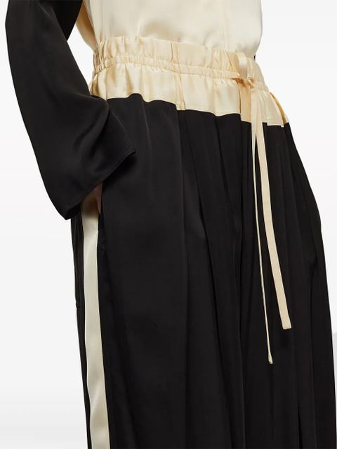 Jil Sander panelled drawstring straight-leg track pants - Black