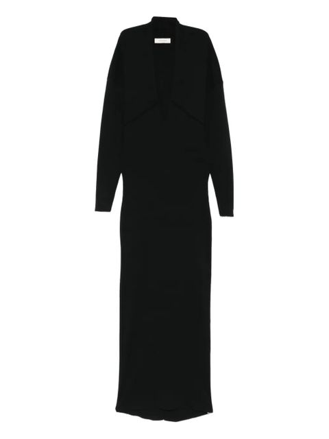 ENTIRE STUDIOS v-neck maxi dress - Black - zdjęcie produktu nr 1