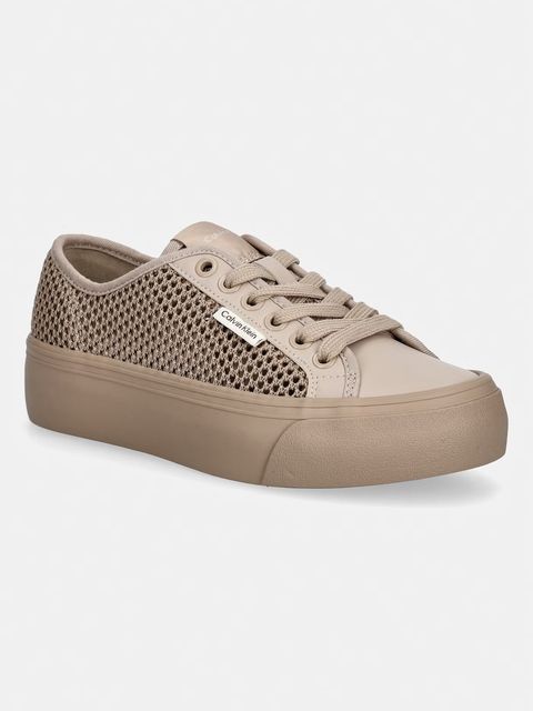 Calvin Klein VULC FLATF LACE UP LIN MESH sneakersy damskie - zdjęcie produktu nr 2