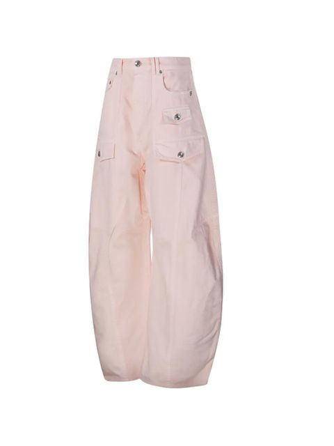Sportmax Spxfashion cotton cargo jeans - Pink
