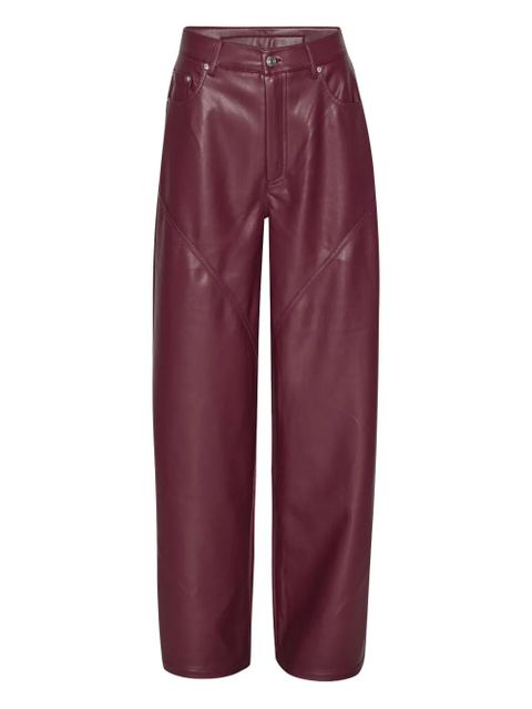 ROTATE BIRGER CHRISTENSEN panelled button-fastening pants - Red - zdjęcie produktu nr 1
