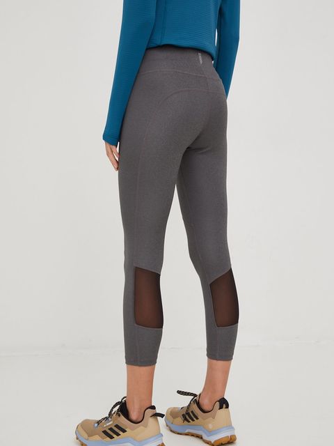 Helly Hansen legginsy sportowe Constructed damskie kolor szary gładkie