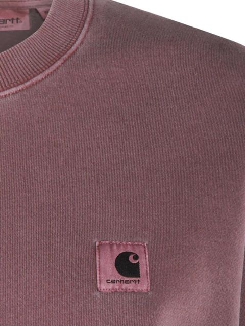 Carhartt WIP logo-patch crew-neck sweatshirt - Purple - zdjęcie produktu nr 2