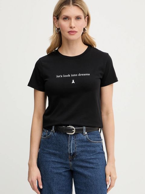 Patrizia Pepe t-shirt damski kolor czarny 8M1800 J061 - zdjęcie produktu nr 1