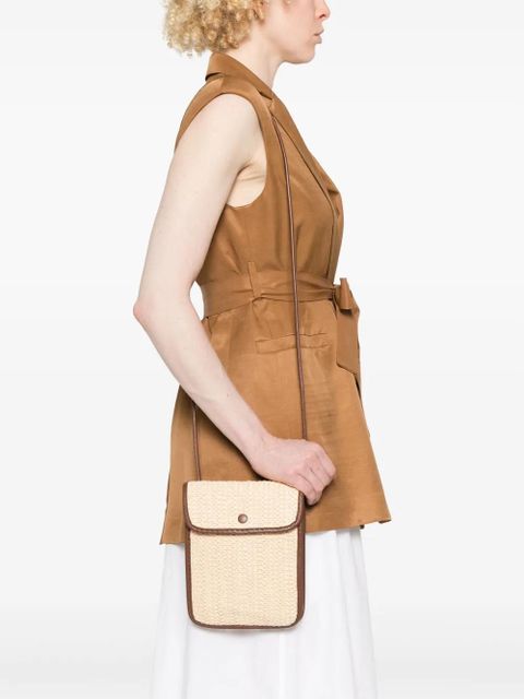 Hereu Terra Woven cross body bag - Neutrals