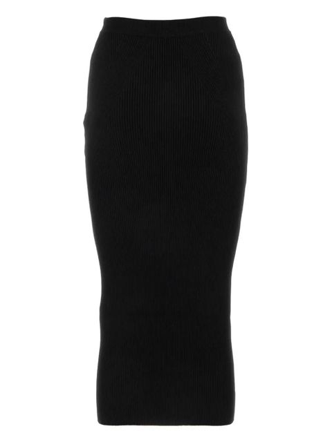 Alexander McQueen ribbed-knit pencil skirt - Black - zdjęcie produktu nr 2
