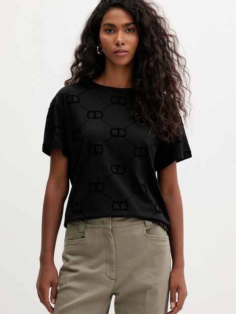 Twinset t-shirt bawełniany - zdjęcie produktu nr 2