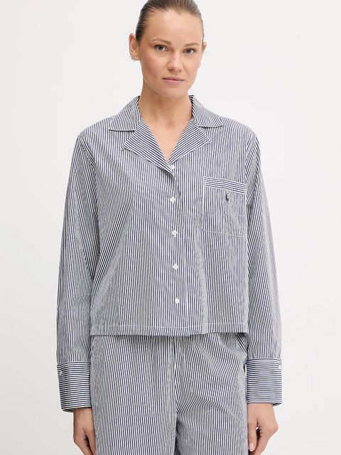 Polo Ralph Lauren piżama bawełniana kolor niebieski bawełniana 4P8004