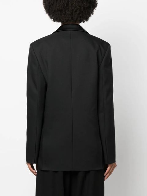 Off-White single-breasted tuxedo blazer - Black