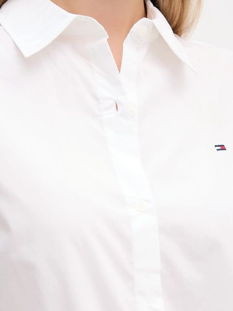 Tommy Hilfiger koszula damska kolor biały regular z kołnierzykiem klasycznym WW0WW47169