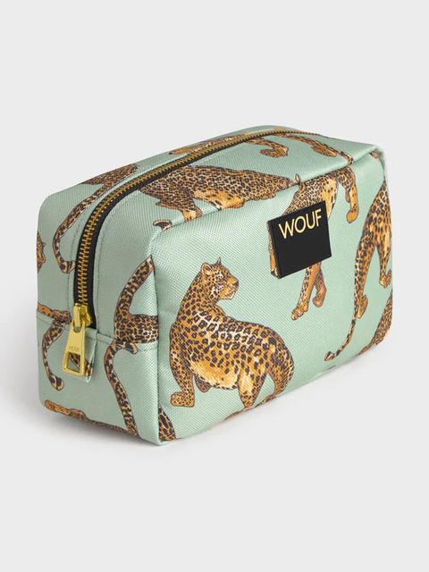 WOUF kosmetyczka podróżna Emerald Leopard 20 x 9,5 x 13 cm - zdjęcie produktu nr 1