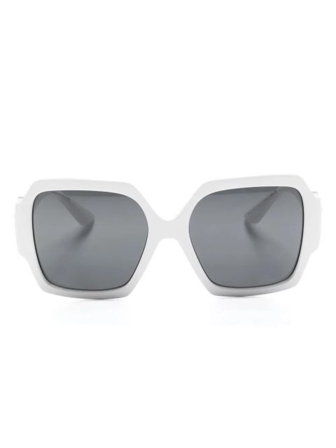 Versace Eyewear Medusa-plaque square-frame sunglasses - White - zdjęcie produktu nr 1