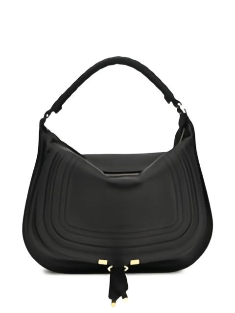 Chloé CHLOE MARCIE SLOUCH LEATHER HOBO BAG - Black - zdjęcie produktu nr 1