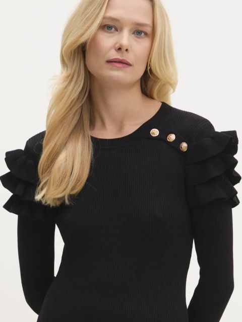 Answear.LAB sukienka kolor czarny mini dopasowana