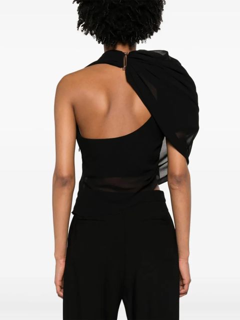 Jacquemus Le Haut Pablo chiffon blouse - Black