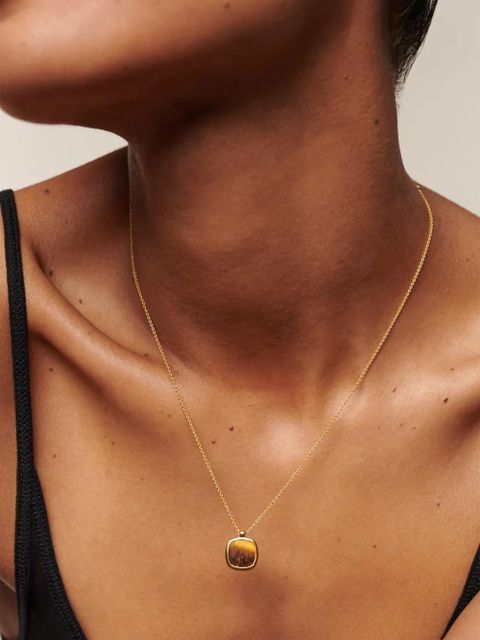 Monica Vinader Delphi gemstone necklace - Gold - zdjęcie produktu nr 2