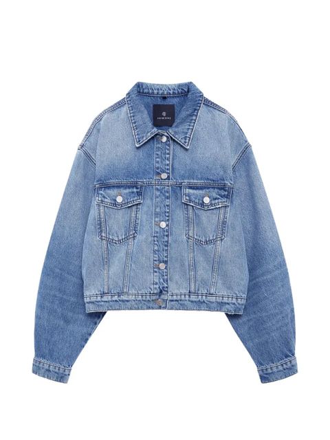ANINE BING Quincy buttoned denim jacket - Blue - zdjęcie produktu nr 1