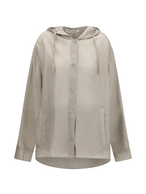 OUR LEGACY hooded long-sleeve shirt - Neutrals - zdjęcie produktu nr 1