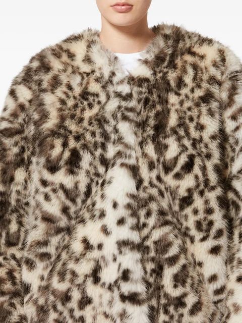 ISABEL MARANT Aglae animal-print coat - Neutrals