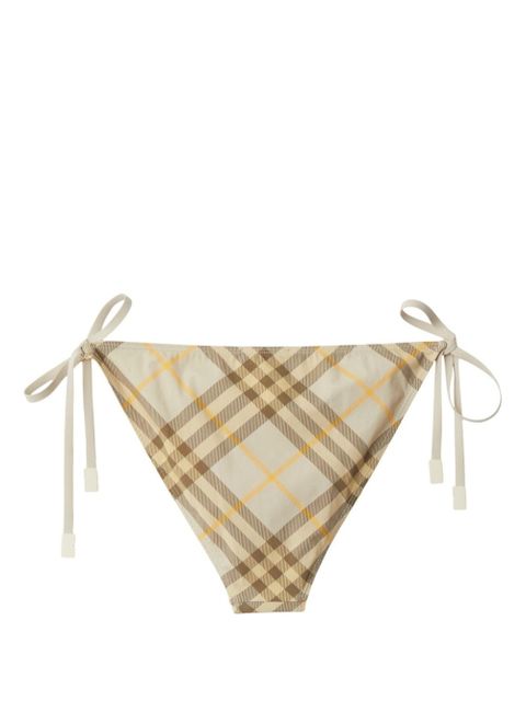 Burberry check-print bikini briefs - Neutrals