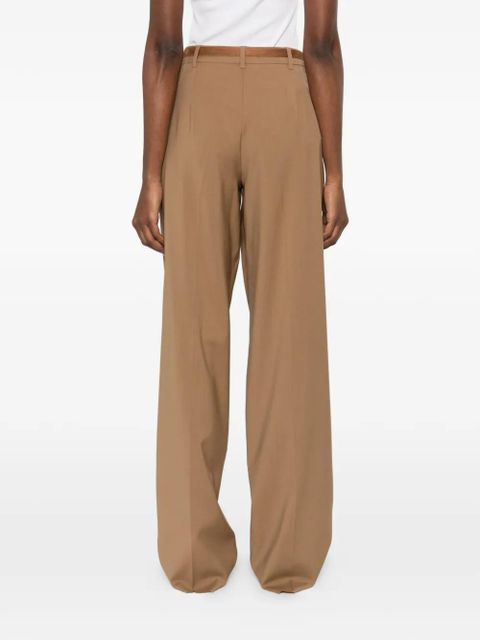 Max Mara pleated belted trousers - Brown