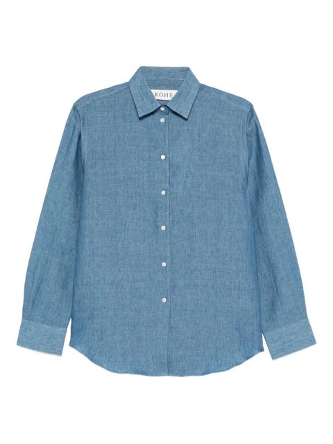 Róhe long-sleeve shirt - Blue - zdjęcie produktu nr 1
