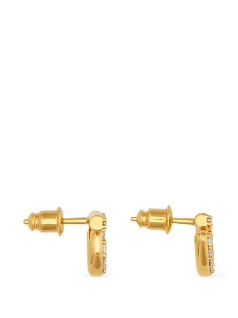 Ferragamo earrings with crystals - Gold