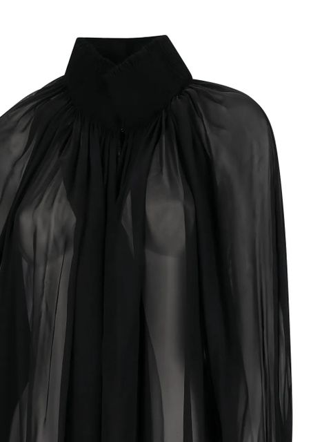 KHAITE Edgar ruffled dress - Black