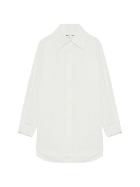 Comme Des Garçons chest-pocket collared mini dress - White - zdjęcie produktu nr 1