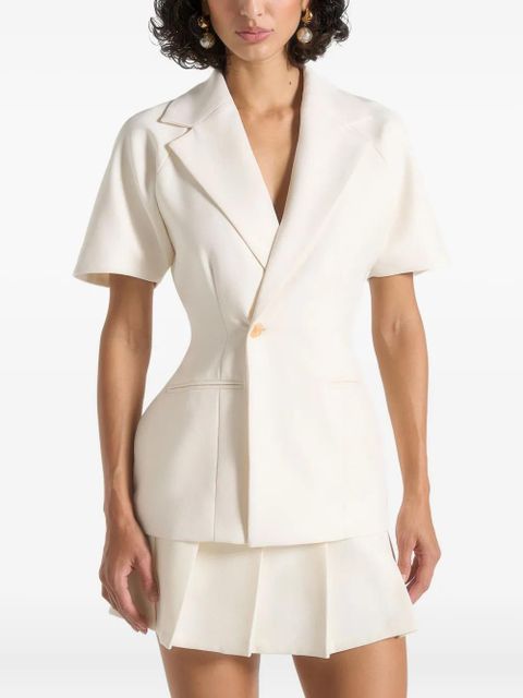 Manière De Voir Malika short-sleeve blazer - Neutrals - zdjęcie produktu nr 1