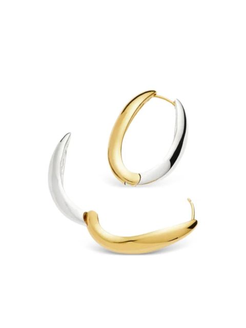 Missoma two-tone design hoop earrings - Gold