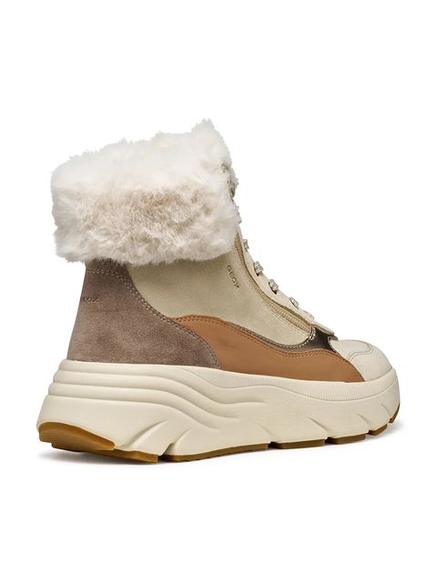 Geox botki D DIAMANTA damskie kolor beżowy na platformie ocieplone D56UFB 02285 CH65A - zdjęcie produktu nr 2