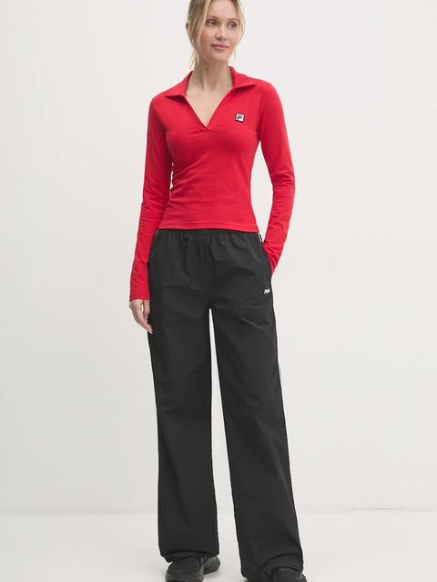 Fila spodnie Laplace damskie kolor czarny wzorzyste FAW0891 - zdjęcie produktu nr 2