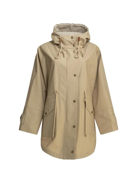 Moncler Brunnera hooded drawstring coat - Neutrals - zdjęcie produktu nr 1