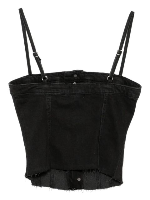 Reformation Coco denim top - Black