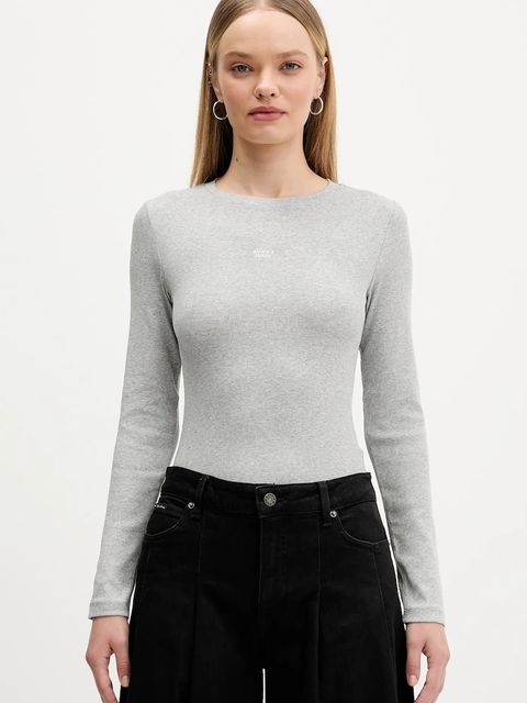 Guess Jeans longsleeve kolor szary W5BP01 KA0H1 - zdjęcie produktu nr 1